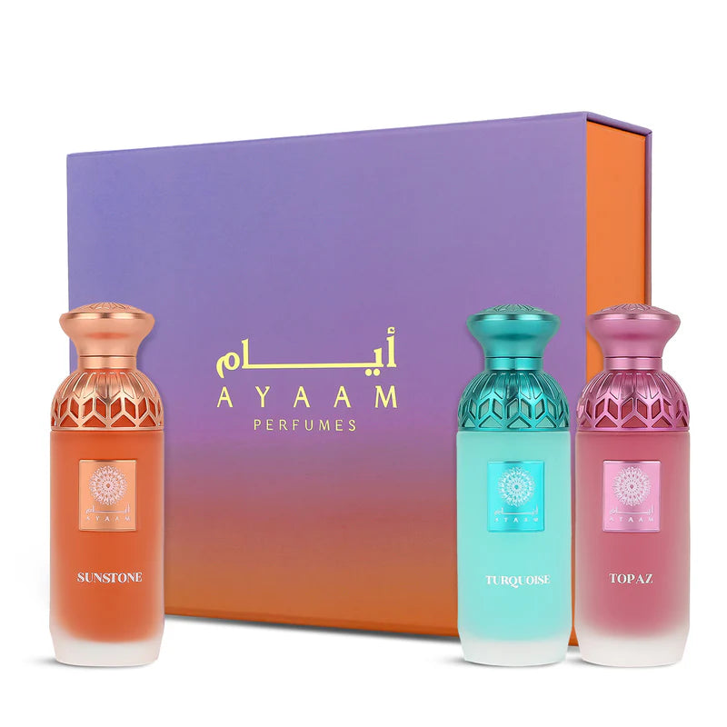 Mini Musk Collection 3x80ml Ayaam Perfumes – Sunstone, Turquoise