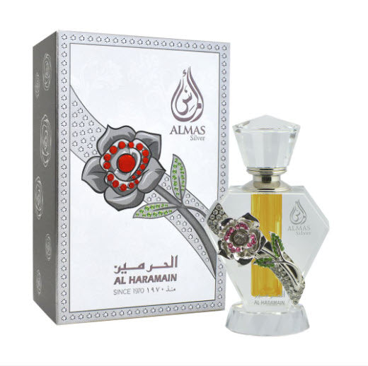 Almas Silver 10ml Perfume Oil Al Haramain Perfumes