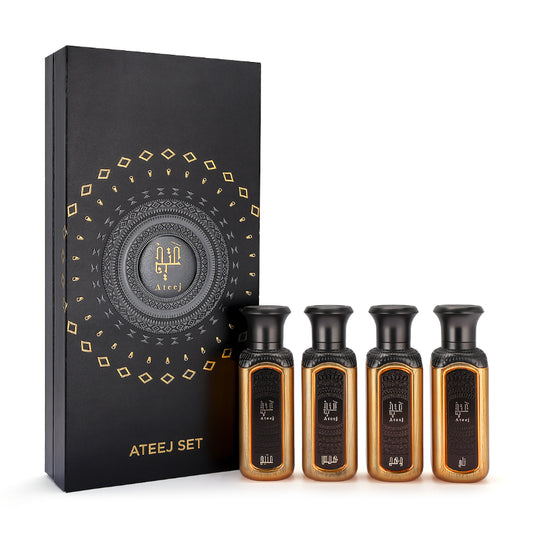Ateej Mini Set Black- 4x50ml Perfume by Ateej Perfume