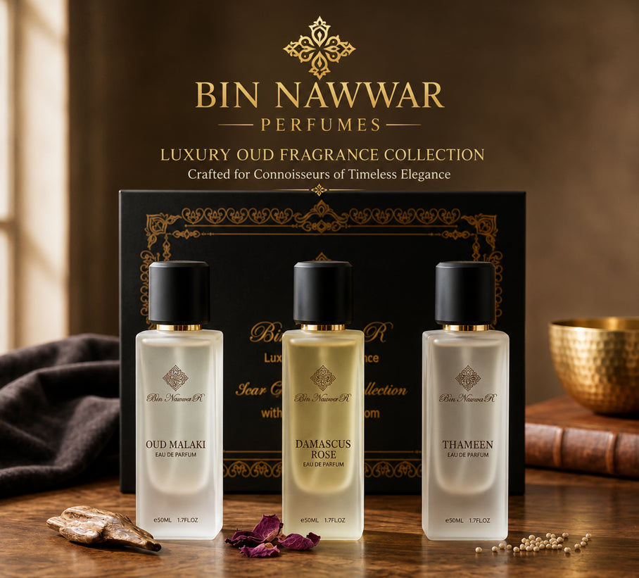 Bin Nawwar Collection (1) Set 3x50ml | Thameen, Damascene Rose & Malaki Oud - Perfumes600