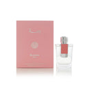 Pink Bussma 95ml Arabian Oud perfume bottle for women, elegant fragrance with floral and woody notes.