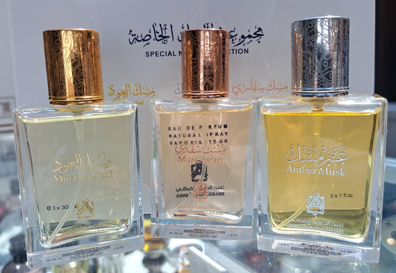 Special Musk Collection Set 3x30ml Abdul samad Al Qurashi Perfumes - [Perfumes600]