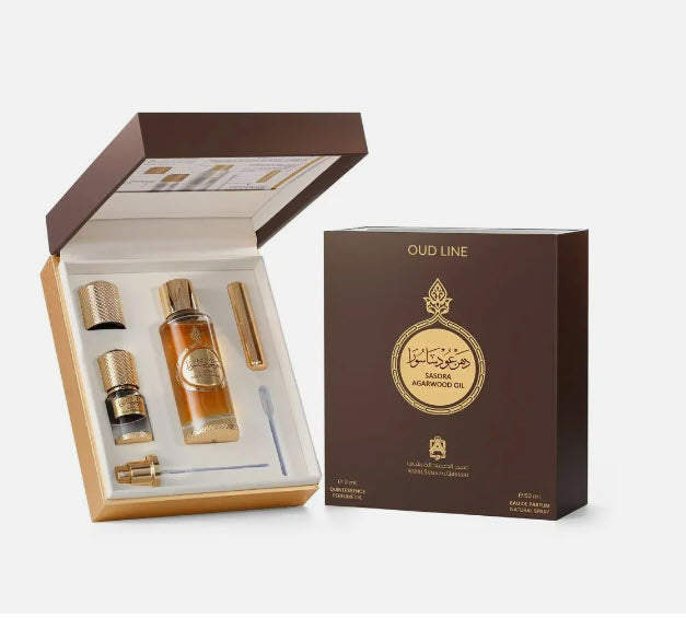 Sasora Agarwood Set 3ml & 50ml EDP by Abdul Samad Al Qurashi  - Perfumes600