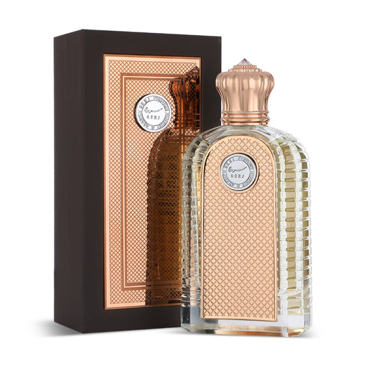 Unisex Serj perfume by Fares in 80ml bottle, showcasing elegant packaging and fragrance design.