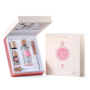 Taif Rose bridal fragrance set with 3ml rose oil and 50ml spray from Abdul Samad Al Qurashi, featuring elegant floral packaging.