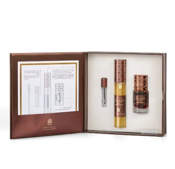 Elite Dehn Oud Set 12ml Oil + 30ml Spray Oud Raqi Abdul Samad Al Qurashi - Perfumes600