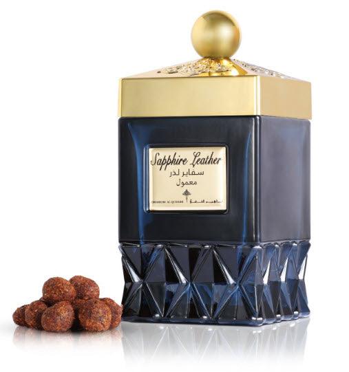 Bakhoor Maamoul Sapphire Leather 70gm Incense Ibraheem Al Qurashi Perfumes - Perfumes600