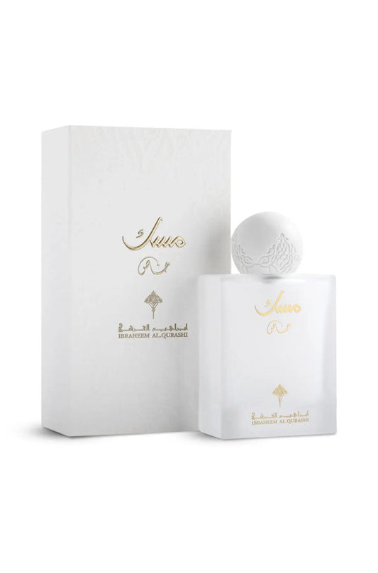 Unisex Special Musk perfume bottle by Ibraheem Al Qurashi, 75ml fragrance with a sleek design and elegant packaging.
