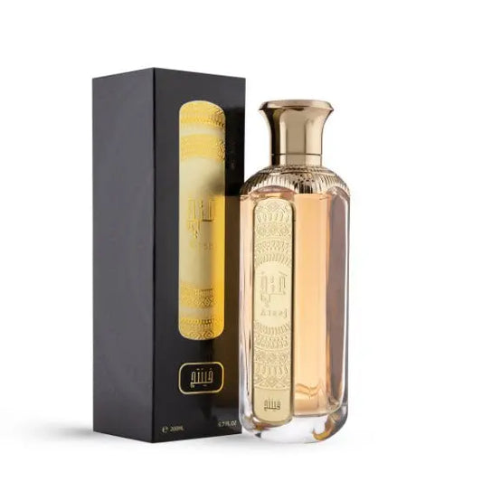 Unisex Vintage Light fragrance bottle, 200ml by Ateej Perfume, elegant perfume packaging and design in the image.