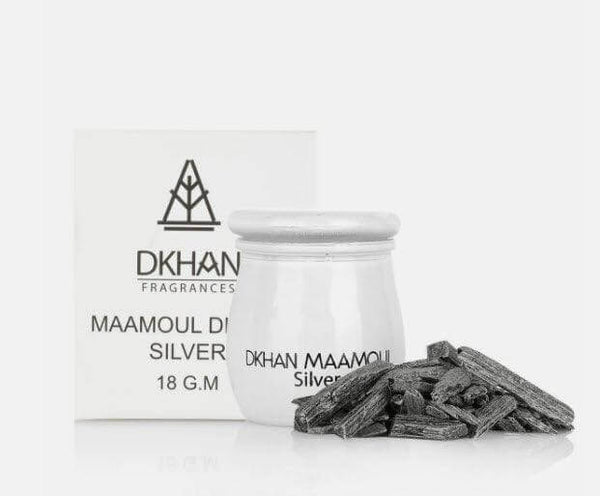 Maamoul Dkhan Silver 18gm Incense by Dkhan Fragrance - Perfumes600